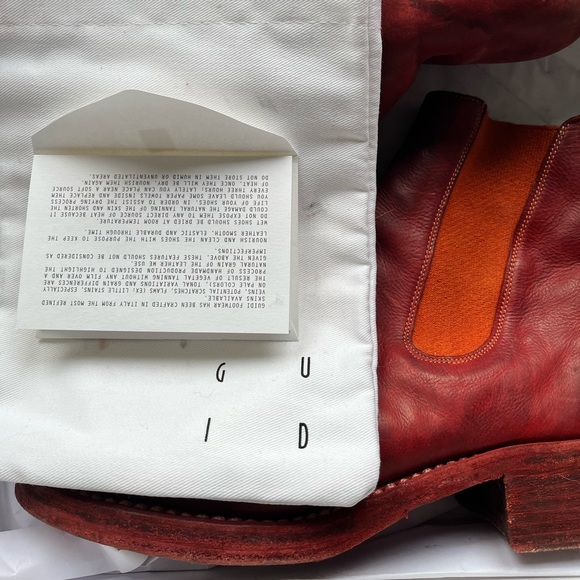 Guidi 76Z Red Chelsea Boots - Size EU37.5 - Picture 2 of 10